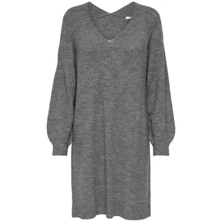 JdY Damen Jdy elanora L/S V-hals kjole Knt Noos Kleid, Dark Grey Melange, S EU