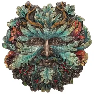 Nemesis Now Wandschild mit Aufschrift Winter Solstice, 13 cm, Grün