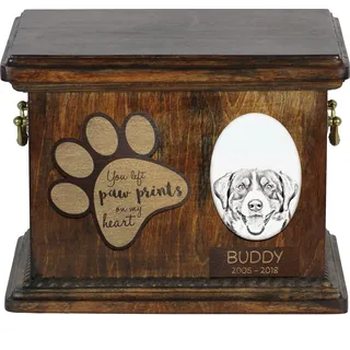 Entlebucher Sennenhund - Hund Ascheurne, personalisierte Ascheurne mit Foto, Hund Ascheurne von der Marke Art-Dog