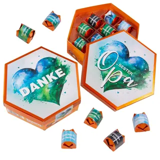 younikat Aufkleber-Set passend für Küsschen Pralinen - Danke - dv1192