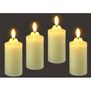 Flair Flower LED Kerzen 10 cm 4 St.