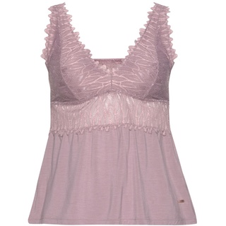 LASCANA Spitzentop Damen mauve Gr.32/34