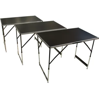 Lemodo Arbeitstisch 3-teilig, Mehrzwecktisch höhenverstellbar, Tapeziertisch klappbar