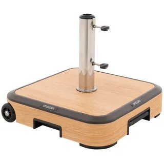 Doppler Sockel-Trolly, Beton/Aluminium, BxHxL: 51 x 16 x 51 - braun