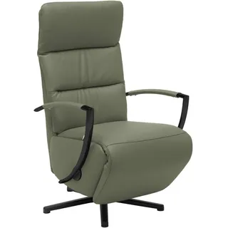 Cantus Relaxsessel , Grün , Leder , Echtleder , Color-Finish-Leder , 64x112x80 cm , Fußauswahl, Lederauswahl, Stoffauswahl, Relaxfunktion , Wohnzimmer, Sessel, Ledersessel