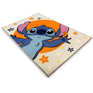 hermet Teppich mit rutschfestem Stitch, für Kinderzimmer, Digitaldruck, Größe 80 x 120 cm, Disney Marvel