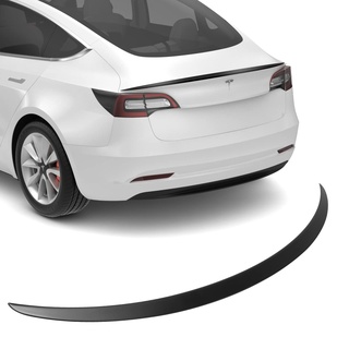 BASENOR Spoiler für Tesla Model 3 Heckspoilerflügel ABS-Material OEM-Heckkofferraumlippe 2016–2023 Modell 3-Zubehör Mattschwarz individuelle Passform