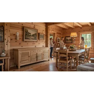 Sideboard im modernen Design aus Holz für Wohnzimmer und Esszimmer - Braun