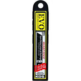 KDS Ersatzklinge GB-10B EVO 18mm/0,6mm Power-Black (1Pkt.=10 Stk.)