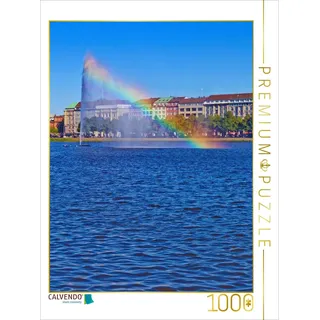 CALVENDO Puzzle Hamburg Alsterfontäne 1000 Teile Puzzle hoch | Lege-Größe cm Foto-Puzzle für glückliche Stunden