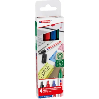 edding Permanentmarker farbig sortiert 4 St.