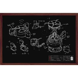 DOCTOR WHO Kreide Board Maxi Poster, Holz, Mehrfarbig