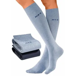 H.I.S. H.I.S Kniestrümpfe Damen marine, jeans Gr.35-38