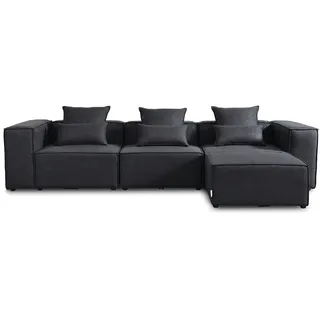 Home Deluxe Modulares Sofa VERONA L Anthrazit, - versch. Ausführungen