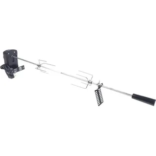 Elektrisches BBQ-Grill-Rotisserie-Set, automatischer Drehspieß, für Outdoor/Camping, rot