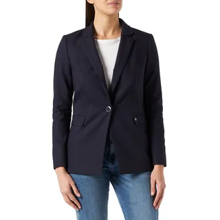comma Damen Langarm Blazer, 5976 Navy, 40