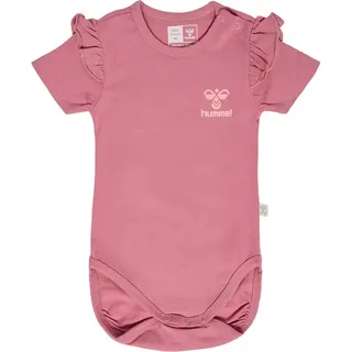 Hummel Talya Ruffle Kurzärmeliger Body - Mesa Rose - 74 cm