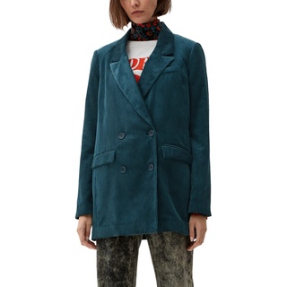 Q/S designed by - s.Oliver Damen 2119418 Blazer, Blau, 40 EU