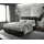Boxspringbett Dream-Fine 160x200 cm Mikrofaser Anthrazit Vintage mit Matratze und Topper