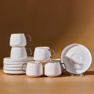 KARACA Kaffeetasse 0,09 l Weiß 6 St.