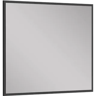 Baikal Badezimmerspiegel, Spiegel mit schwarzem Rahmen, Option mit und ohne LED, Stile, die ins Badezimmer oder jeden Raum passen. Glatter schwarzer Rahmen, 90 x 80 cm