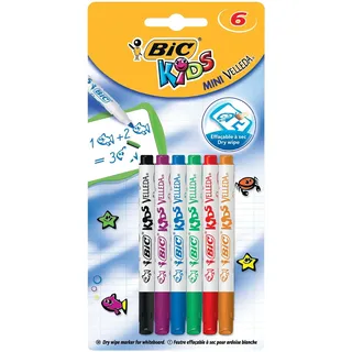 BIC KIDS WhiteboardMarker Velleda Mini, 6er Blister