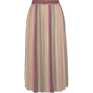 Plisseerock VIVANCE "mit modischem Farbverlauf und Gummizugbund", Damen, Gr. 36, bunt, Web, Obermaterial: 100% Polyester, mehrfarbig, figurumspielend ca. Mitte Wade, Röcke Plisseerock, eleganter Midirock, leichter Sommerrock aus luftiger Webware, Topseller