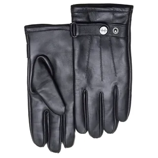 Lederhandschuhe PEARLWOOD "Porter", Herren, Gr. 9, schwarz, Leder, unifarben, Handschuhe Lederhandschuhe, Atmungsaktiv, Wärmeregulierend, Wind - und Wasserabweisend