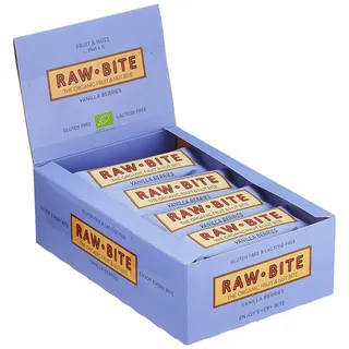 Rawbite Raw Bite Rohkost Riegel Vanilla Berries 600 g