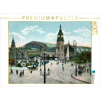 CALVENDO Puzzle Hamburger Hauptbahnhof 1000 Teile Puzzle quer | 1000 Teile Lege-Größe 64 x 48 cm Foto-Puzzle für glückliche Stunden