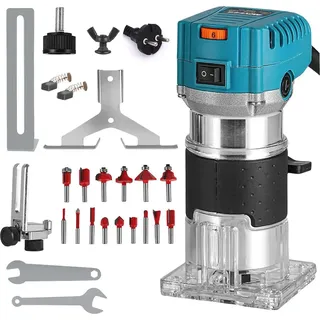 Elektrischer Trimmer, Hochgeschwindigkeit, Vielseitige Holzverarbeitungsanwendungen, Standard+15 Stück Fräser