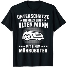 Mähroboter Garten Sprüche Rasenflüsterer Kleingarten Lustig T-Shirt