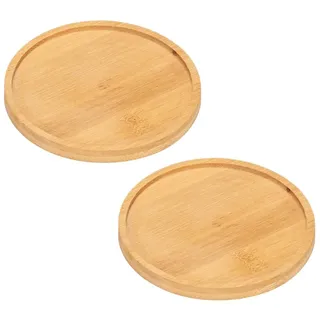 Gativs Kerzenteller für Taufkerzen 2 Stück Kerzenuntersetzer Holz Kerzenhalter Dekoteller für Deko Kerzen Tischdeko Untersetzer Kerze Runde Dekoteller Runde Untersetzer für Kerzen