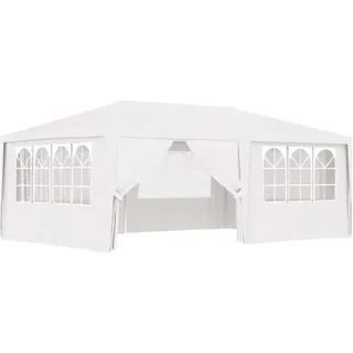 vidaXL Partyzelt 6 x 4 m inkl. 6 Seitenteile Weiß