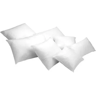 Unyqoos® 2er-Pack Kissenfüllung 50 x 50 cm – gesiliconisierte Hohlfaser, hohes Volumen, mittlere/hohe Festigkeit, hypoallergen, Bezug TNT, waschbar bis 40 °C - Weiß