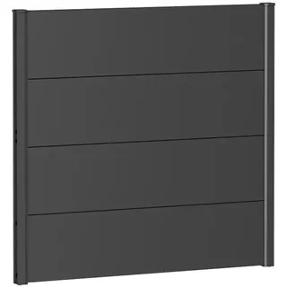 Biohort Sichtschutzelement 100 x 91 cm grau Metall