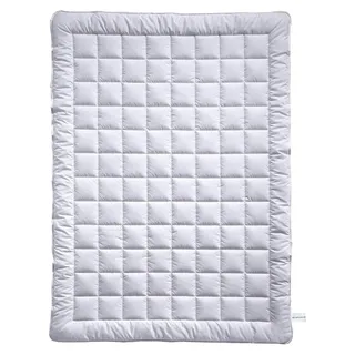 Bettdecke Vanessa Superlight - Sommerdecke – 135 x 200 cm – Baumwolldecke, kühlende Bettdecke, leichte Sommerdecke – 100 % Baumwolle, Weiß - Weiß