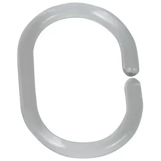Wenko Duschvorhangringe Transparent 12er Set