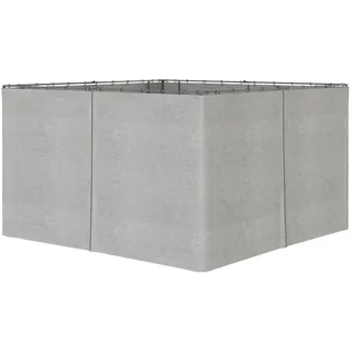 Outsunny Ersatzvorhang für Pavillon, Polyester, Hellgrau , Kunststoff , 205x1x352 cm , Sonnenschutz, Pavillons