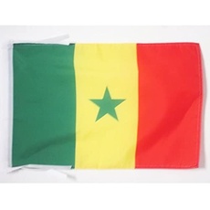 AZ FLAG Flagge Senegal 45x30cm mit Kordel - SENEGALESISCHE Fahne 30 x 45 cm - flaggen Top Qualität