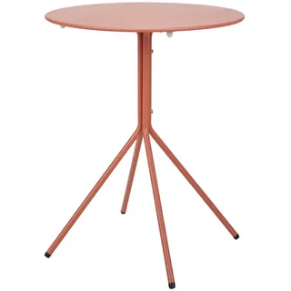Butlers Bistrotisch Rendezvous , Orange , Metall , 60x74x60 cm , Gartenmöbel, Gartentische