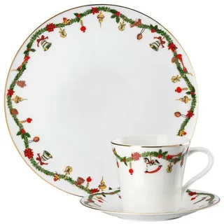 Hutschenreuther Nora Kaffeegedeck 3-tlg. Weihnachtsdekor