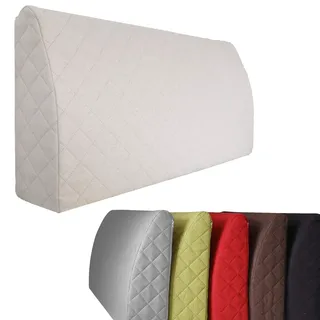 Sabeatex – Rückenlehne 90x45 cm - Komfortables Rückenkissen für Bett, Sofa oder Palettenmöbel. Vielseitiges Rückenstützkissen mit abnehmbarem Bezug. Rückenstütze ideal als Lesekissen. Beige