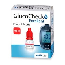 GlucoCheck Excellent Kontrolllösung (hoch) für das Excellent Messgerät