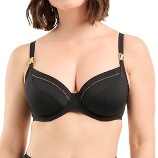 Sans Complexe Damen Speekaboo Shape Badeanzug Top mit Bügel, Schwarz, 90D