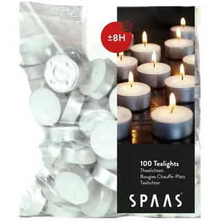 Spaas Teelichter 100 St. weiß