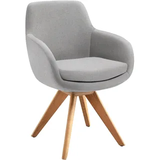 Musterring Esszimmerstuhl Tavia silber Eiche 2er Set