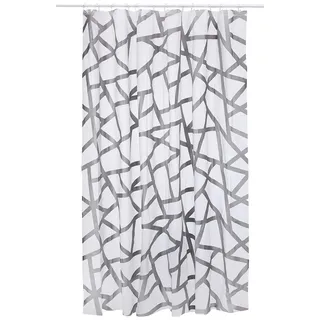 Spirella Duschvorhang Bizarre 180 x 200 cm Silber/Mehrfarbig