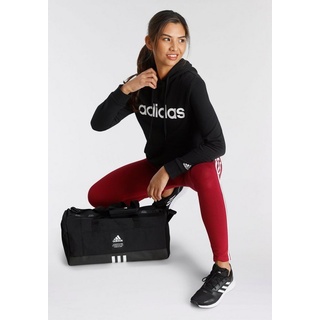 Adidas Damen Essentials Logo Hoodie, Schwarz/Weiß, S