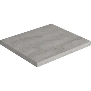 Möbelplatte Lavita Concrete 605x470 | Widerstandfähigkeit gegen Feuchtigkeit | Hochwertige Möbelplatte für das Badezimmer | Material: Dekoratives und schützendes Laminat | Dicke 38 mm | Farbe: grau | - Grau